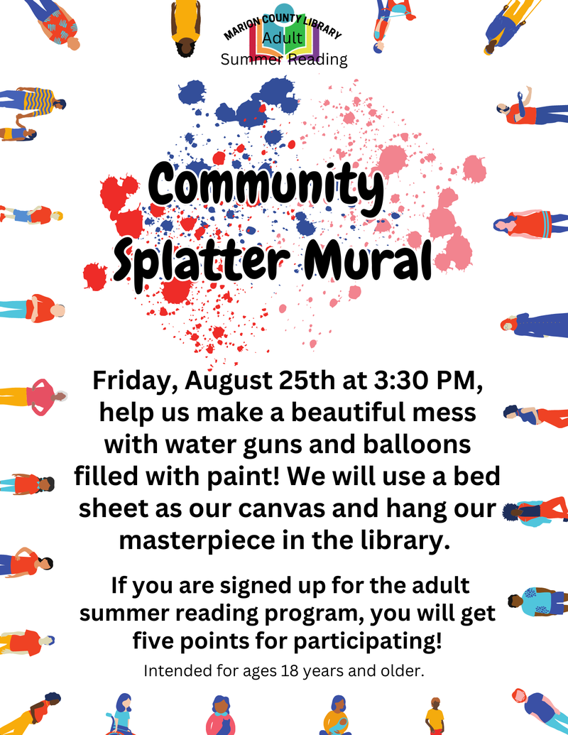 Adult Reading Program: Community Splatter Mural Adult Reading Program: Community Splatter Mural