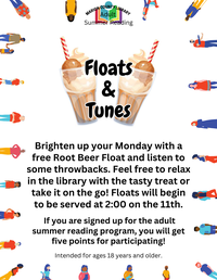 Adult Reading Program: Floats & Tunes
