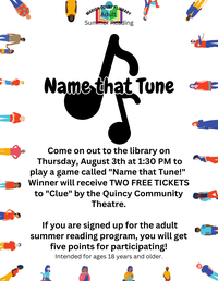 Adult Reading Program: Name that Tune
