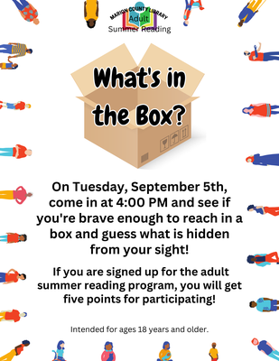 Adult Reading Program: What's in the Box?