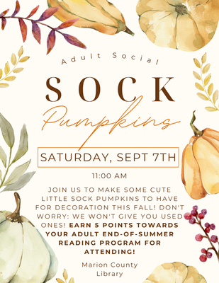 Adult Social: Sock Pumpkins