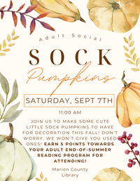 Adult Social: Sock Pumpkins