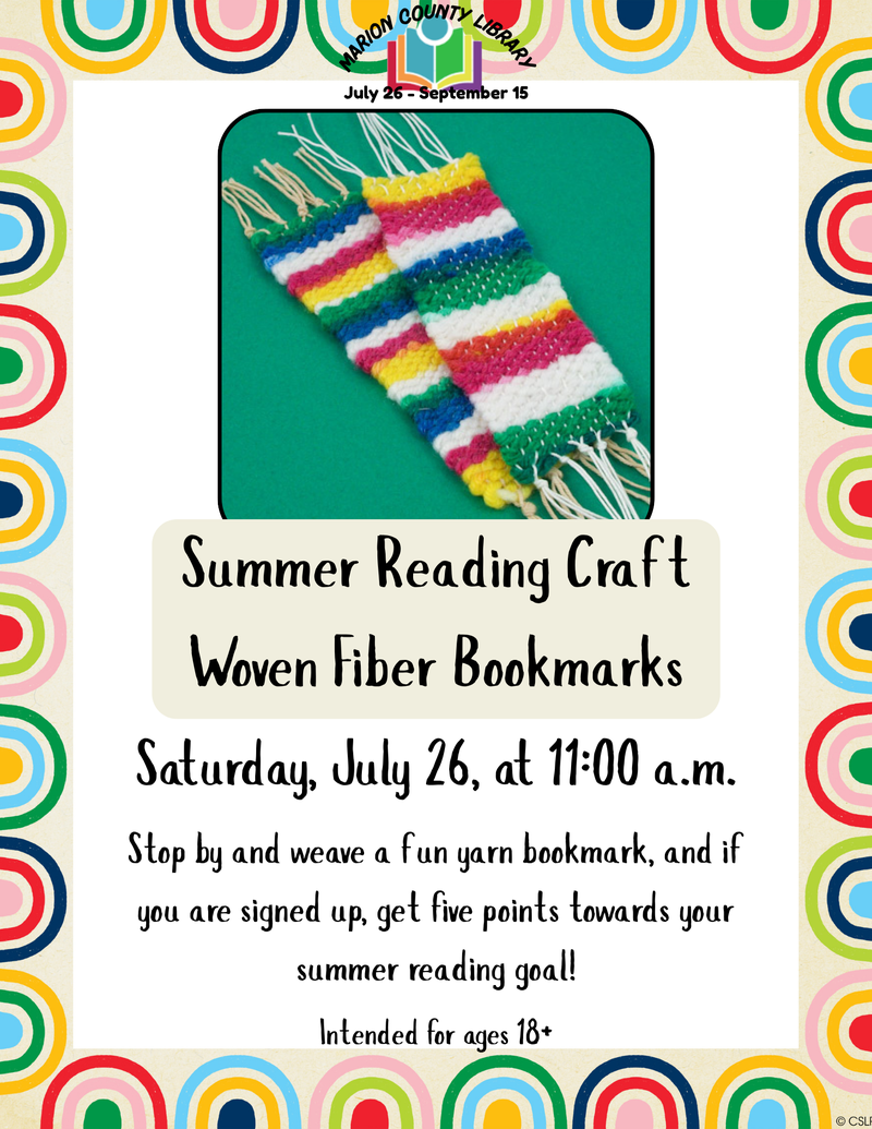 Adult Summer Reading Craft: Woven Bookmarks Adult Summer Reading Craft: Woven Bookmarks
